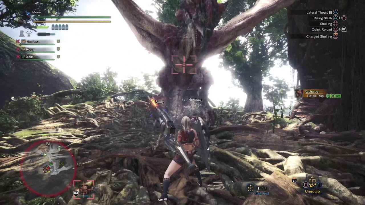 Monster Hunter: World Beta No armor Rathlos and Great Jagras hunter email