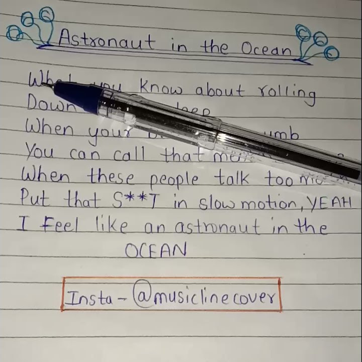 Masked Wolf - Astronaut in the Ocean lyrics🎶