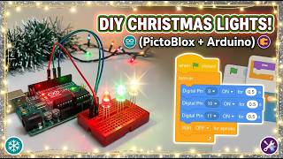 How to Make a Christmas Light Project (PictoBlox + Arduino)