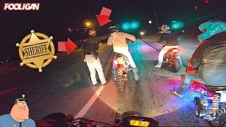 Sheriff Sneaks Up and GRABS Biker