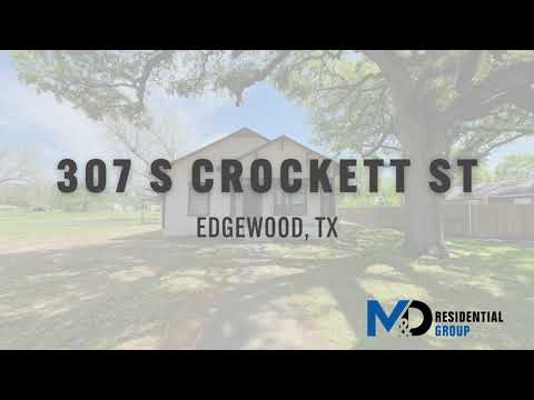 307 S Crockett Street, Edgewood, TX home video tour