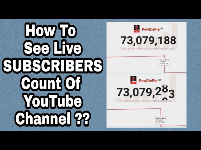 How to check real time subscriber count on  -  live