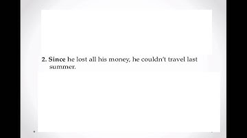 Complex Sentences: Adverb Clauses