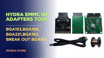 HYDRA EMMC ISP Adapters Tool, BGA153,BGA169,BGA221,BGA162, Break Out Board