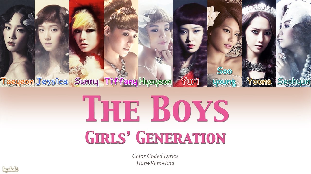 Girls Generation   The Boys Color Coded Lyrics HanRomEng