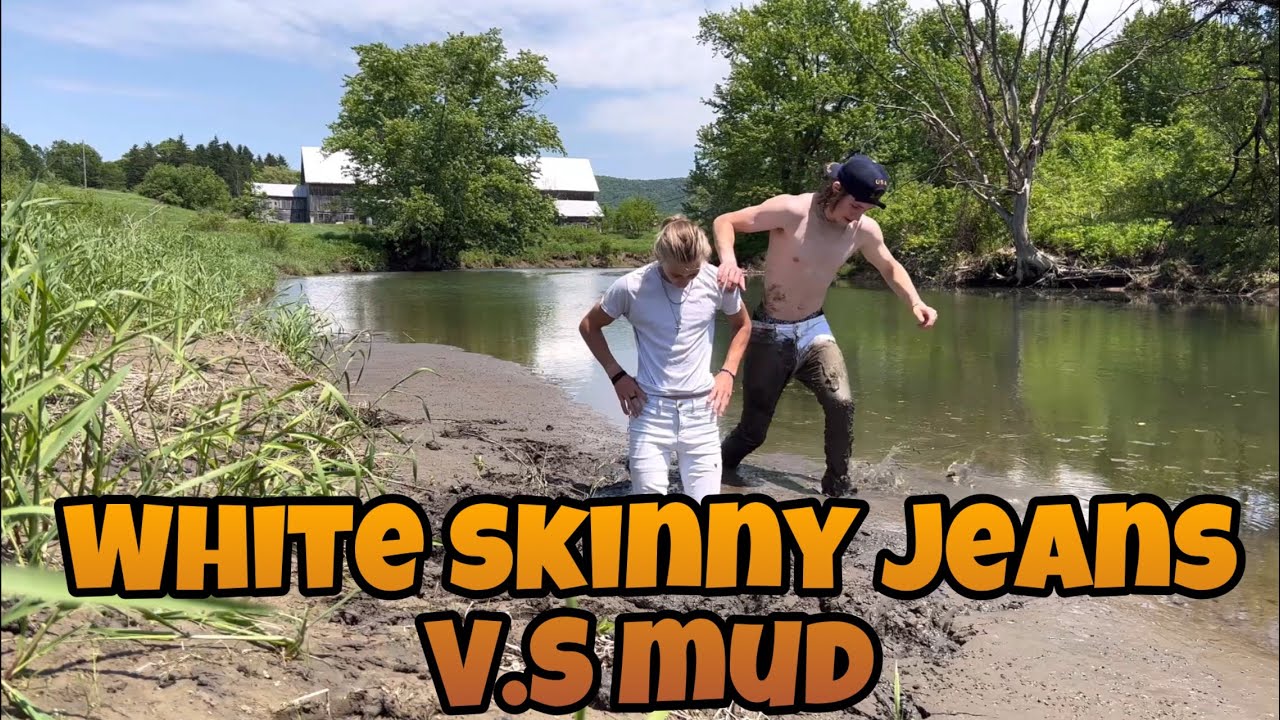 White skinny jeans V.S.mud !! YouTube