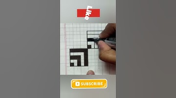 3D Drawing Easy Draw Optical Illusions | Easy 3D Drawing | How To Draw 3D Optical Illusion #shorts