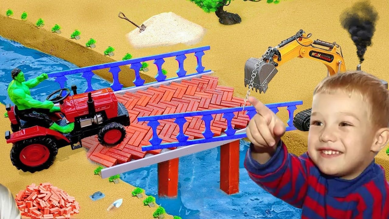 How was that DIY Mini Bridge Science Project | Mini Truck Making Bricks & Overhead River Pipe Bridge