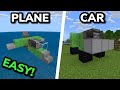3 SIMPLE REDSTONE VEHICLES TUTORIAL in Minecraft Bedrock (MCPE/Xbox/PS/Switch/PC)