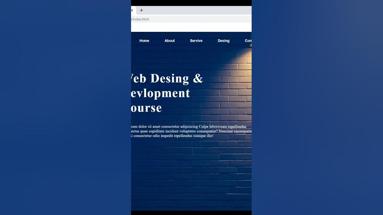 Create Website Home page using HTML & CSS||Website Home page||HTML and ...