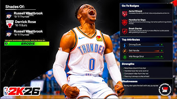 MVP RUSSELL WESTBROOK BUILD in NBA 2K26 - TRIPLE DOUBLE MACHINE