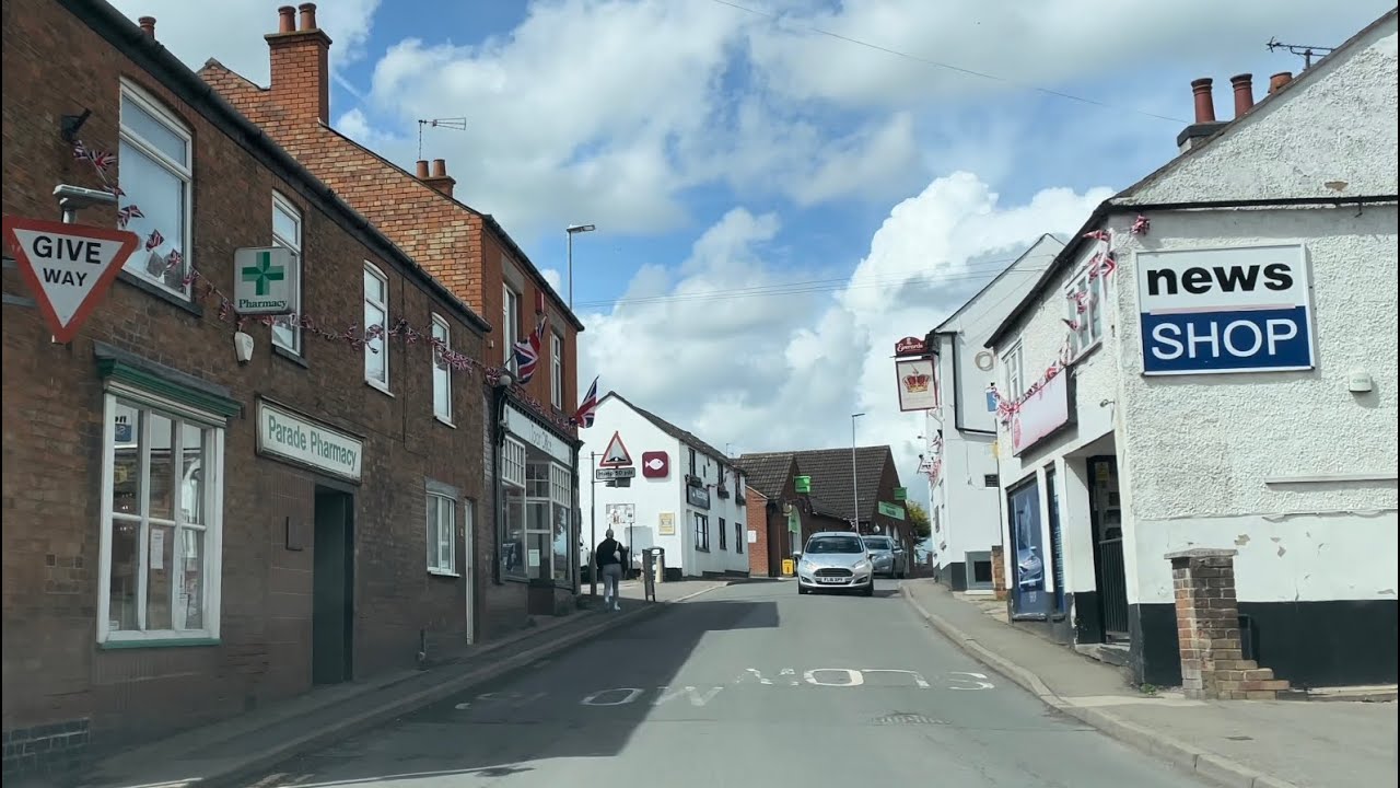 BIN DAY! Driving through Fleckney to Kilby in south Leicestershire 05