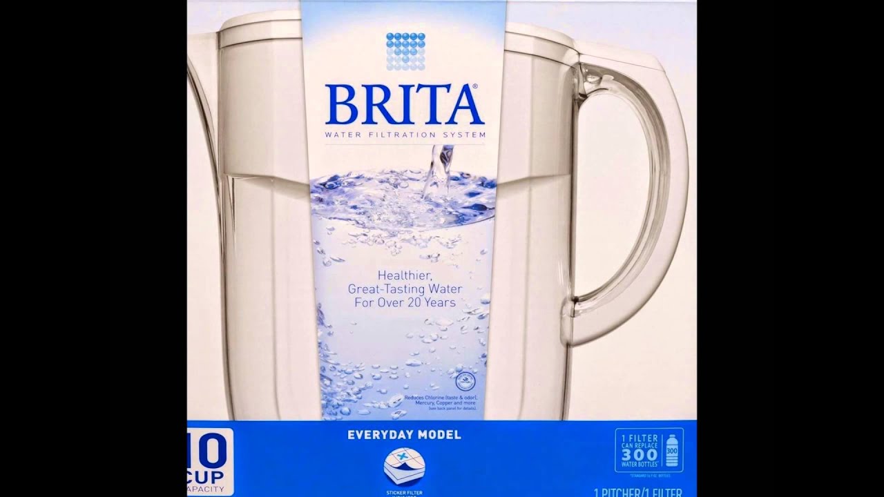 Review Brita 10Cup Everyday Water Filter Pitcher YouTube