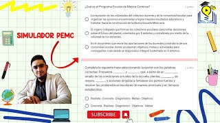 Simulador del tema: Programa Escolar de Mejora Continua ‍‍