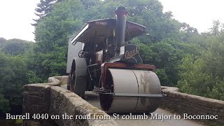 Burrell no. 4040 on the road from St Columb Major to Boconnoc