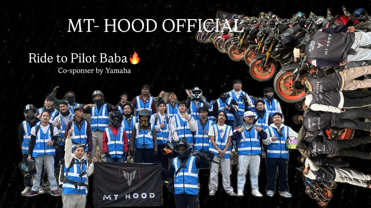 Fere pani gaiyo Group Ride✌️ MT-HOOD ko hudai xa growth👌Ride to Pilot Baba🙏30+ bikes in the town😂