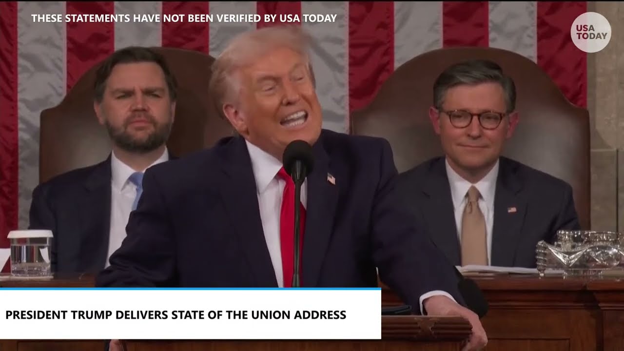 Trump addresses tariffs during State of the Union speech, calls Supreme Court ruling 'disappointing'