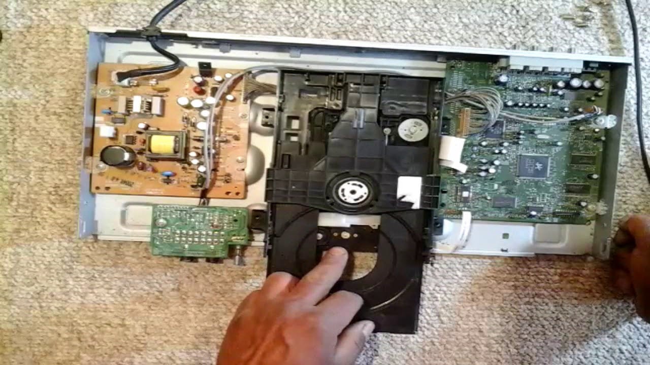 Reparar el mecanismo del dvd que no abre ni cierra/Repair dvd mechanism  that does not open or close. - YouTube