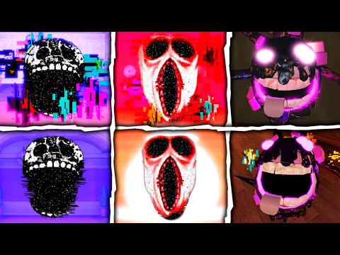 DOORS: Crucifix & Jumpscares of All Glitch Fragment Entities | Roblox