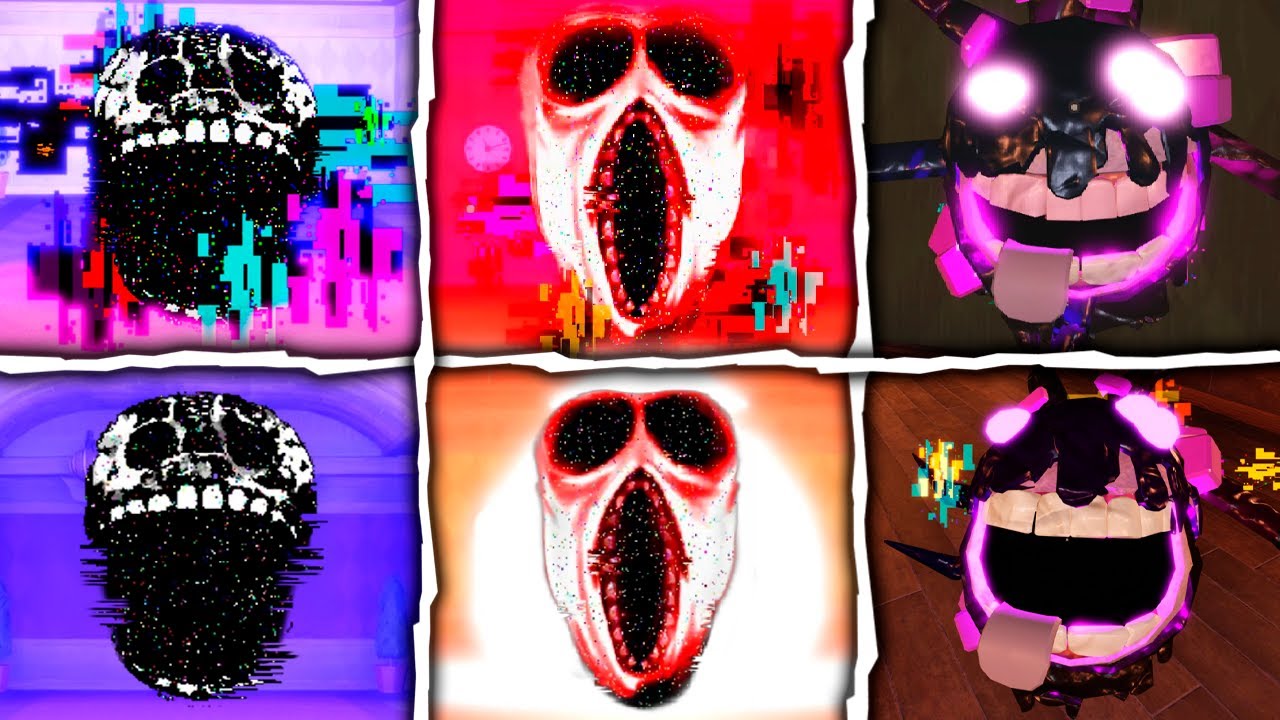 DOORS: Crucifix & Jumpscares of All Glitch Fragment Entities | Roblox