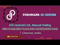 🔥 Poshmark Hiring Interns | 40,000 Stipend | iOS, Android &amp; QA Intern Roles | 2026, 2025, 2024 Batch