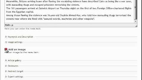 Contao Tutorial: How to add a news item