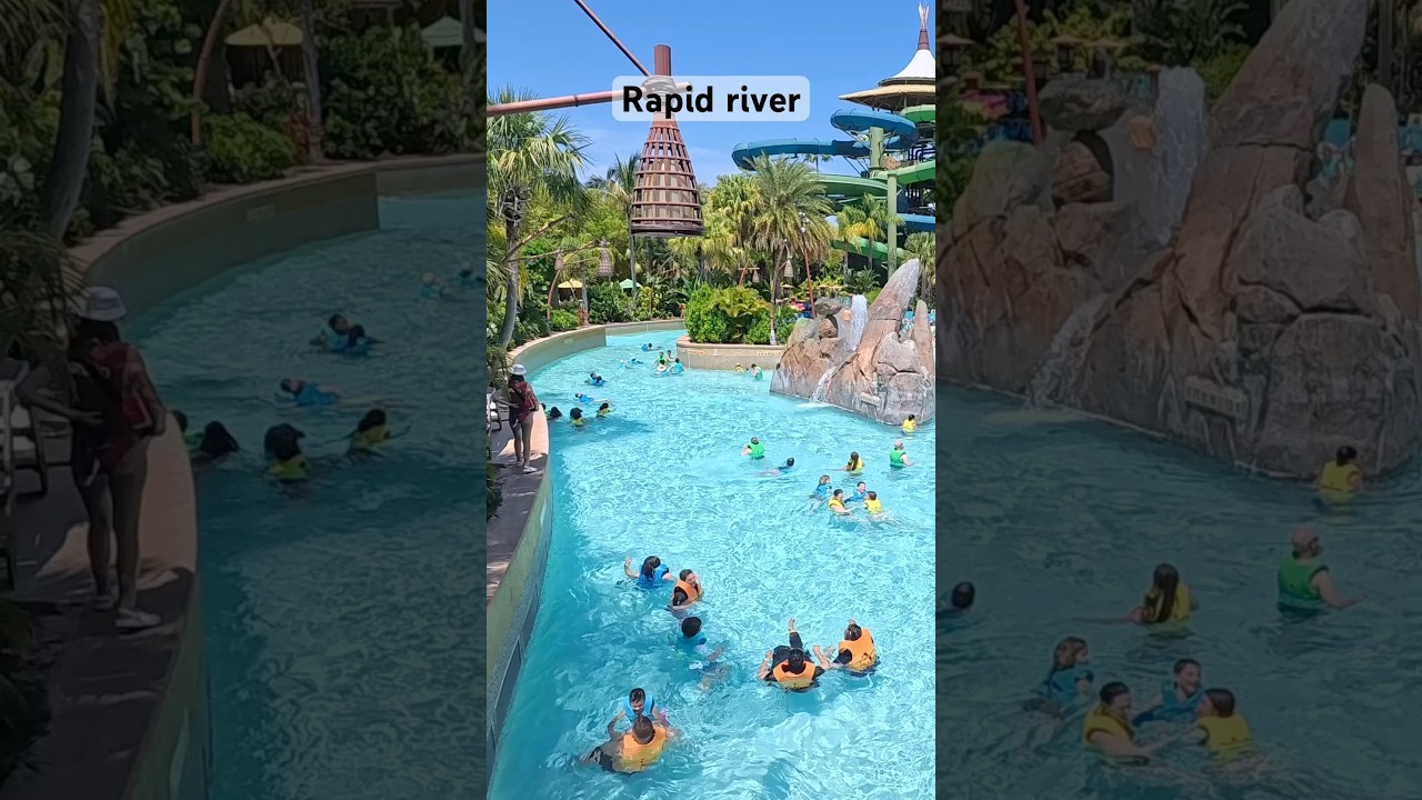 Spring break Volcano Bay rapid river