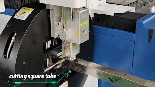 GXLASER Machine GX-ST model fiber laser cutting sheet & tube & exchange table working video show .