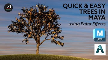 Paint FX Trees with Quixel Leaves in Maya