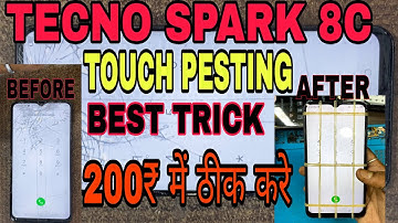 Tecno Spark 8c Touch pesting || Tecno Spark 8c Glass Replacement || Without Open || 2023 video