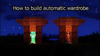 ┃Minecraft┃[How to build a automatic wardrobe] Jak postavit automatický šatník.