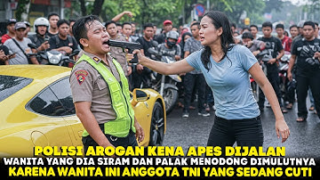 DETIK² POLISI AROGAN APES DITODONG DIMULUT OLEH WANITA INI !! KARENA BERANI MEMALAK ANGGOTA TNI !!