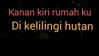 suasana malam hari yang sangat sunyi sepi mencekam di kampung di tambah hujan ngrecih