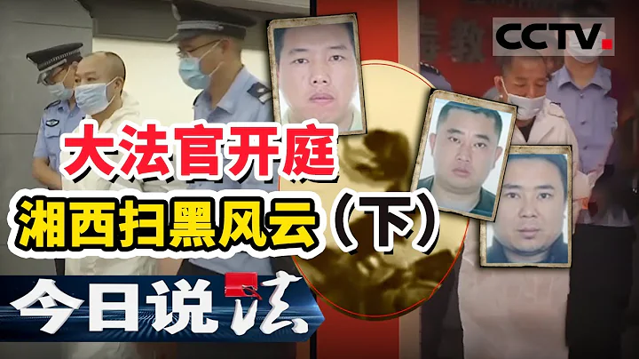 《今日说法》聚焦湖南高院田立文院长“大法官开庭”湘西扫黑风云（下）20201206 | CCTV今日说法频道 - 天天要闻