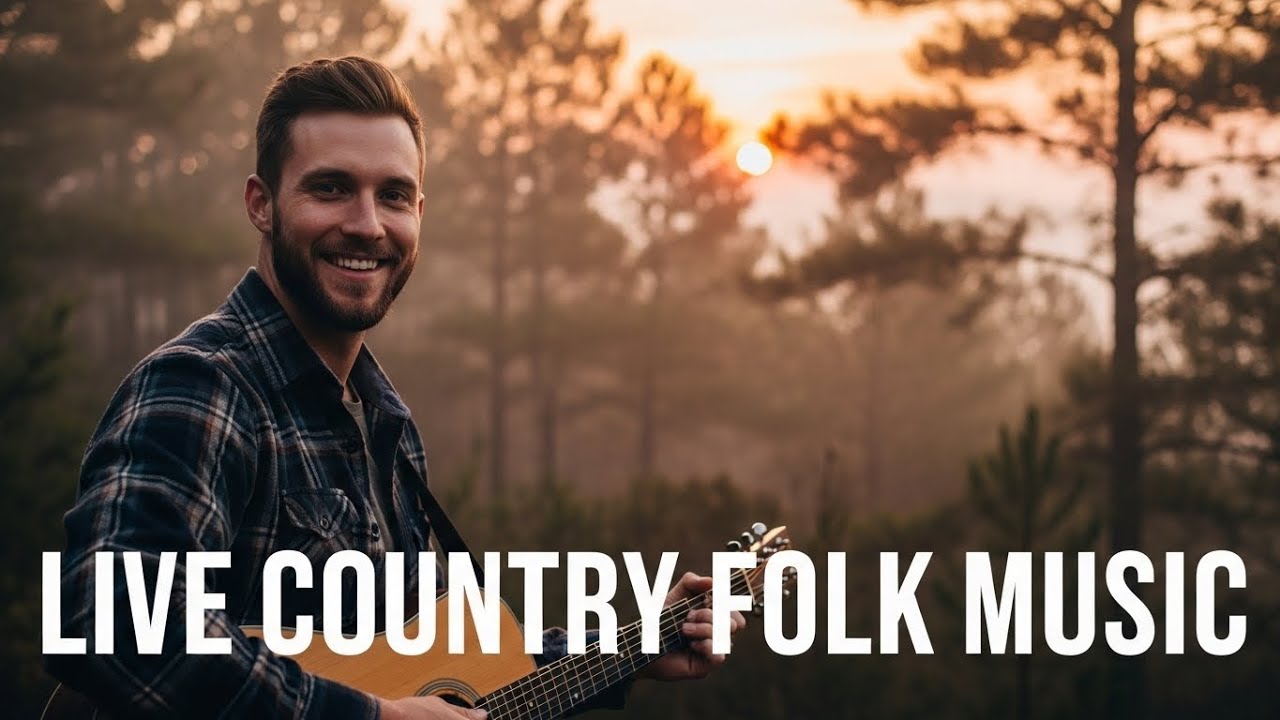 LIVE Country Folk Music 24/7 Acoustic Session for Focus, Work, and Mental Clarity