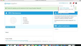 Supplier Portal Set Up