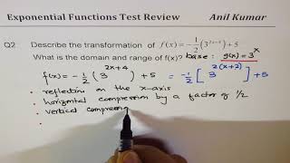 Exponential Functions Pre Calculus MCR3U Test Review IB Math
