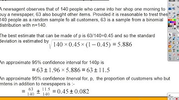 A2 Statistics SS04 3 CI for poisson and binomial