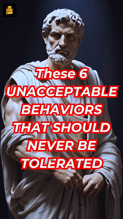 6 Unacceptable Behaviors That Should Never Be Tolerated | Stoic #stoicism #dailystoic #lifelessons
