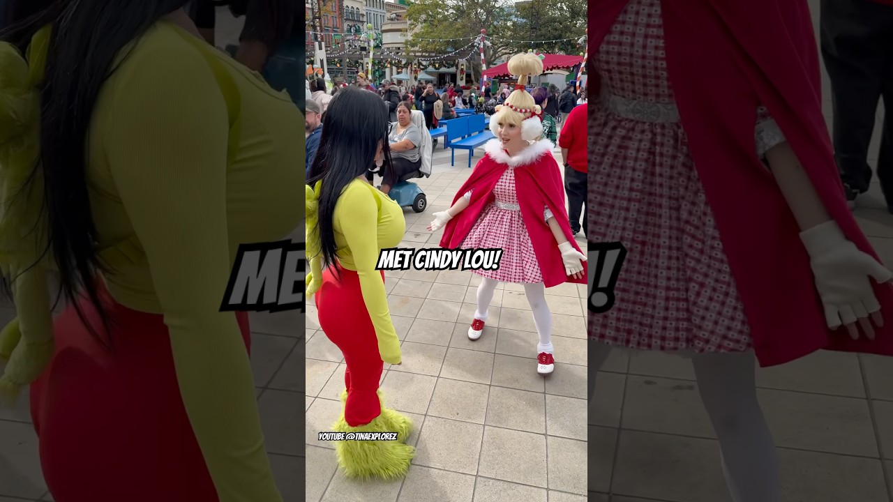Met Cindy Lou at Grinchmas! #viralshort #grinchmas2024 #universalstudioshollywood