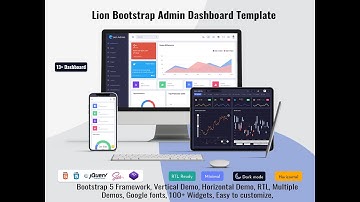 Responsive Bootstrap Admin Dashboard UI Kit & UI Framework – Lion