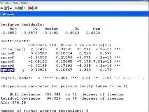 regression poisson insect