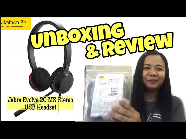 Jabra Evolve 20 Stereo Noise Cancelling Headphones + Mic. Unbox/review and  Test to the Extreme! 