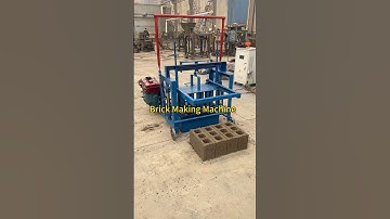 diesel engine interlocking brick making machine #buildingconstruction #brickwork #hollow#brick#block
