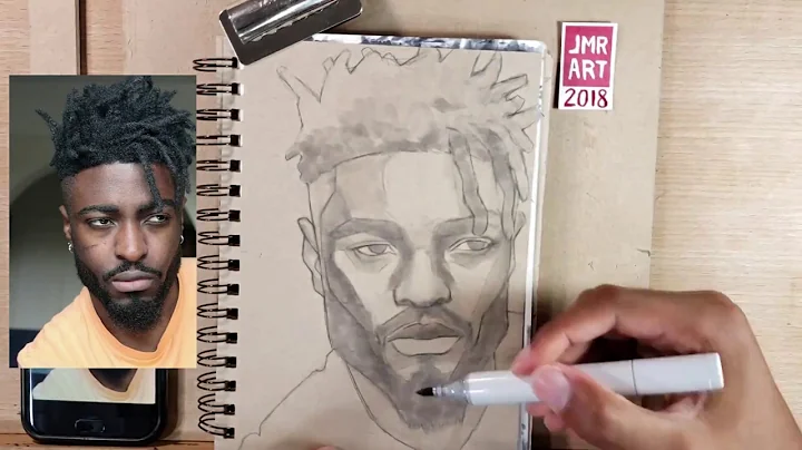 EPISODE 002 | Timelapse Copic Marker portrait in Strathmore Toned Tan notebook