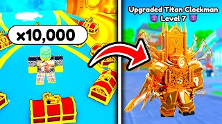 ✨OPENED 10,000 NEW CLOCK CRATES in Toilet Tower Defense | Roblox