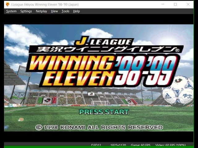 Winning Eleven 98-99 PSX - YouTube