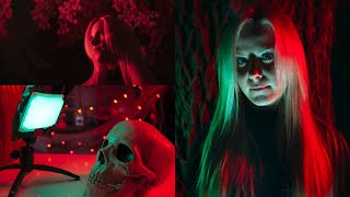 Haunting Portrait Photography with Mini LED lights and Colored Gels