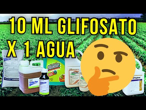 Video: ¿El glifosato se disuelve en agua?