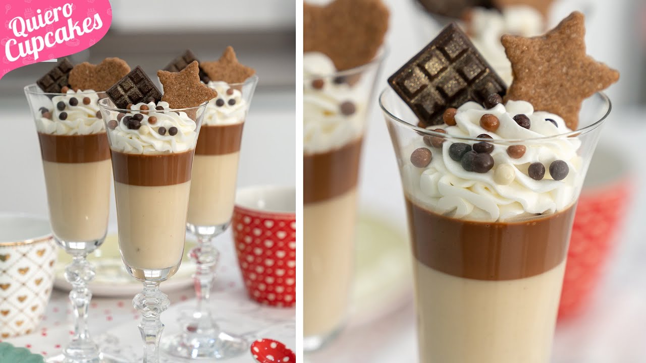 PANNA COTTA DE CHOCOLATE Y TURRÓN 🍫 | RECETA ESPECIAL NAVIDAD 🎄| QUIERO CUPCAKES
